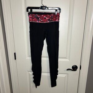 Lululemon Pink Waistband Pocket Leggings